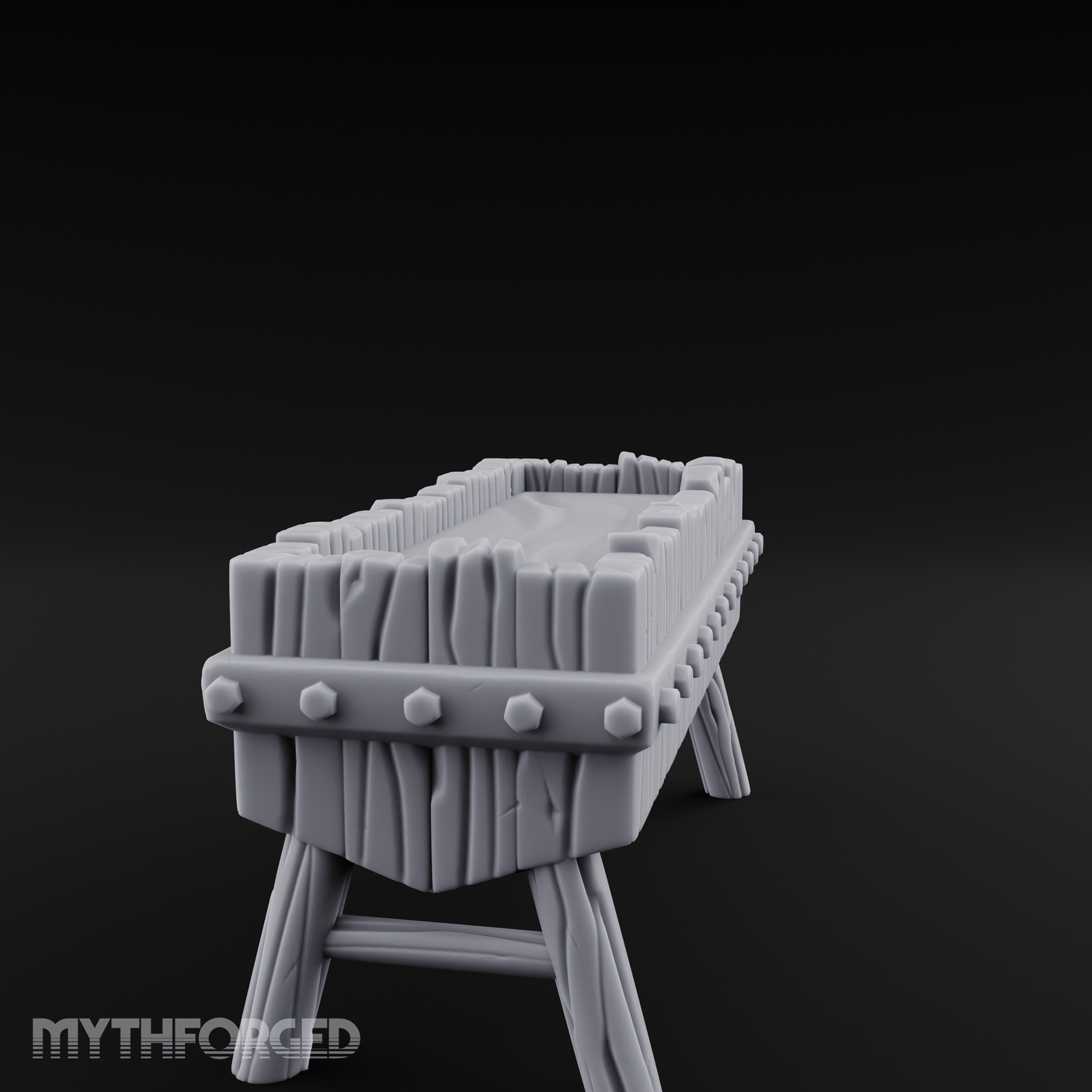 Sturdy Trough Miniature for Dungeons and Dragons, Pathfinder or other TTRPGs