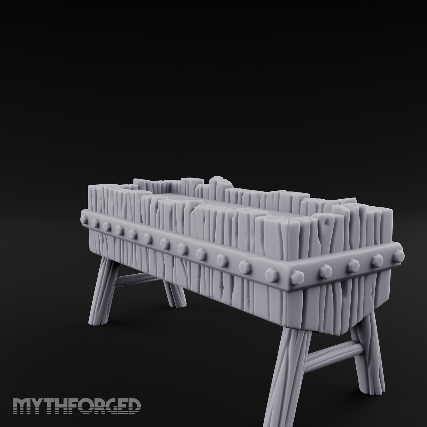 Sturdy Trough Miniature for Dungeons and Dragons, Pathfinder or other TTRPGs