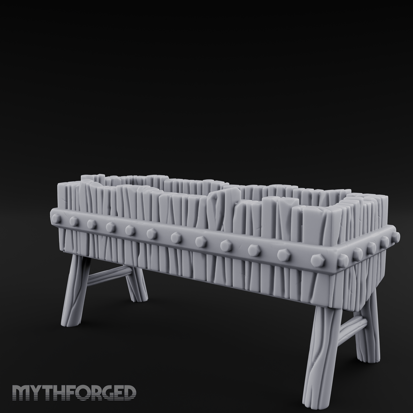 Sturdy Trough Miniature for Dungeons and Dragons, Pathfinder or other TTRPGs