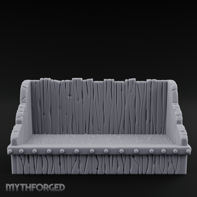 Grain-Filled Livestock Feeder Miniature for Dungeons and Dragons, Pathfinder or other TTRPGs