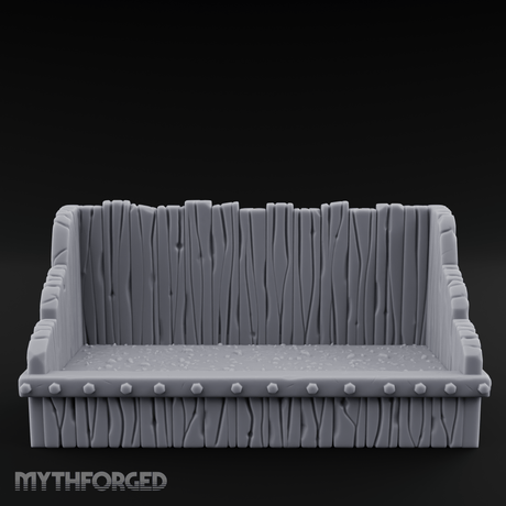 Grain-Filled Livestock Feeder Miniature for Dungeons and Dragons, Pathfinder or other TTRPGs