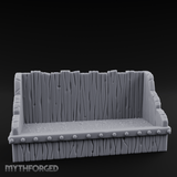 Grain-Filled Livestock Feeder Miniature for Dungeons and Dragons, Pathfinder or other TTRPGs