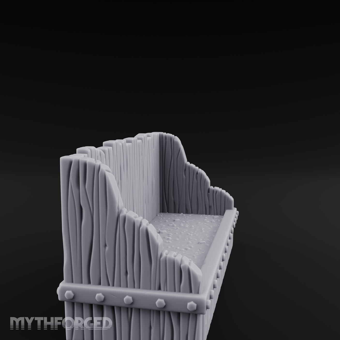 Grain-Filled Livestock Feeder Miniature for Dungeons and Dragons, Pathfinder or other TTRPGs