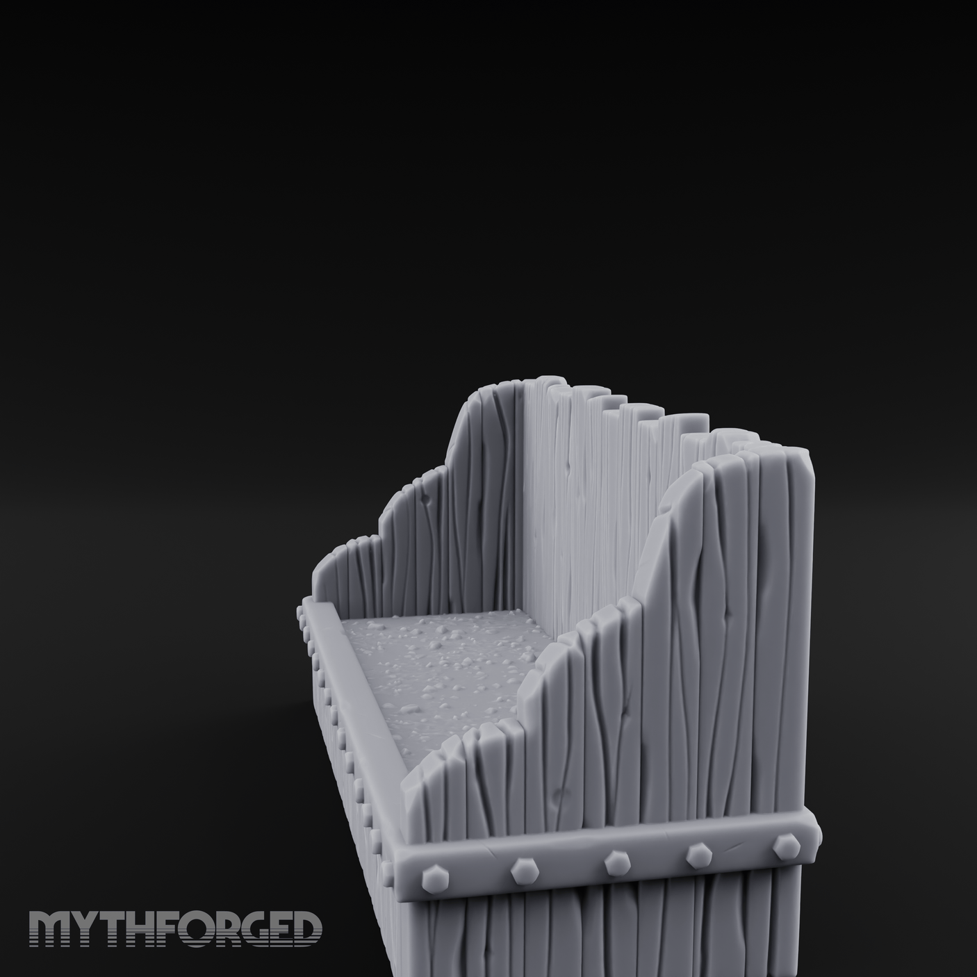 Grain-Filled Livestock Feeder Miniature for Dungeons and Dragons, Pathfinder or other TTRPGs