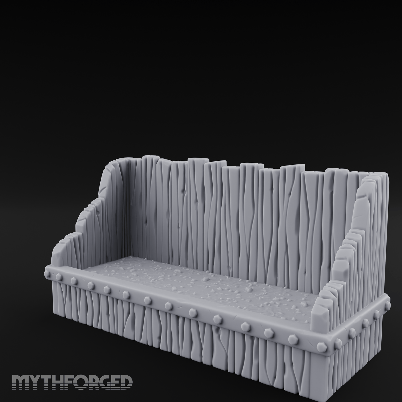 Grain-Filled Livestock Feeder Miniature for Dungeons and Dragons, Pathfinder or other TTRPGs