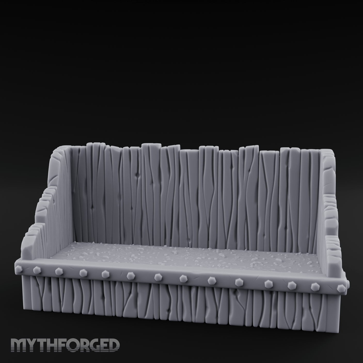 Grain-Filled Livestock Feeder Miniature for Dungeons and Dragons, Pathfinder or other TTRPGs