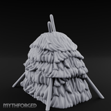 Twig-Legged Haystack Shelter Miniature for Dungeons and Dragons, Pathfinder or other TTRPGs