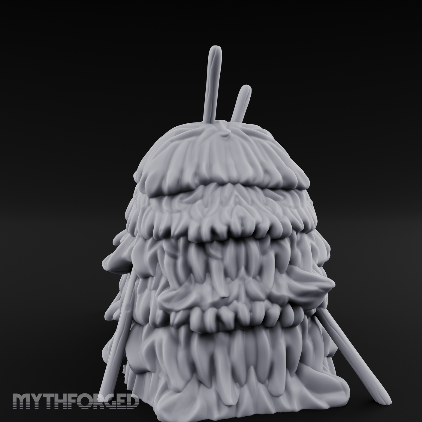 Twig-Legged Haystack Shelter Miniature for Dungeons and Dragons, Pathfinder or other TTRPGs