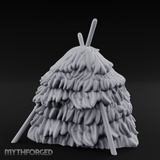 Twig-Legged Haystack Shelter Miniature for Dungeons and Dragons, Pathfinder or other TTRPGs
