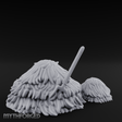 Pitchfork-Pierced Hay Pile Miniature for Dungeons and Dragons, Pathfinder or other TTRPGs