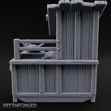 Roost-Topped Farmstead Hen House Miniature for Dungeons and Dragons, Pathfinder or other TTRPGs