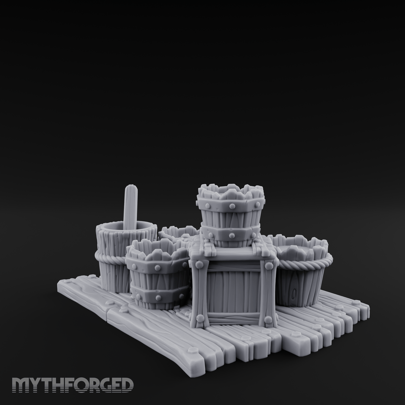Straw-Stuffed Grain Sack Cluster Miniature for Dungeons and Dragons, Pathfinder or other TTRPGs
