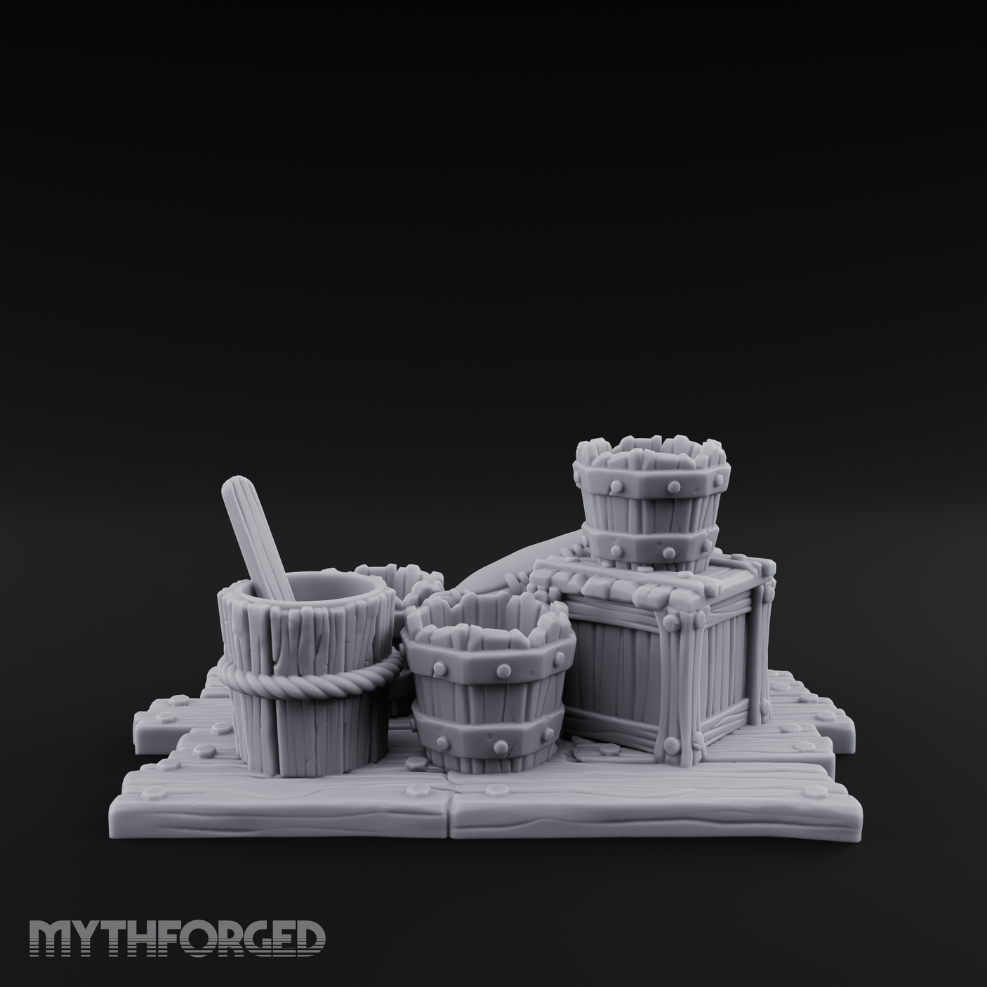 Straw-Stuffed Grain Sack Cluster Miniature for Dungeons and Dragons, Pathfinder or other TTRPGs