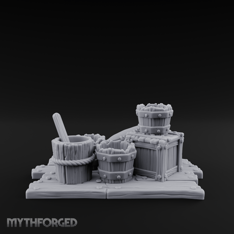 Straw-Stuffed Grain Sack Cluster Miniature for Dungeons and Dragons, Pathfinder or other TTRPGs