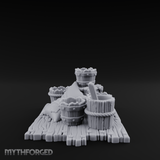 Straw-Stuffed Grain Sack Cluster Miniature for Dungeons and Dragons, Pathfinder or other TTRPGs