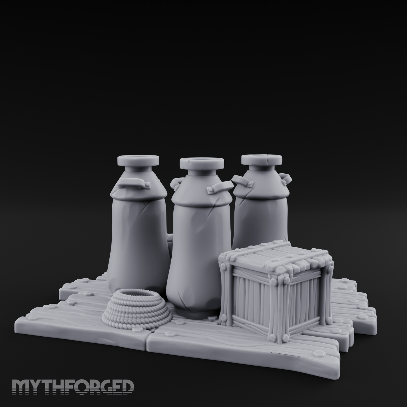 Corked Milk Bottle Collection Miniature for Dungeons and Dragons, Pathfinder or other TTRPGs