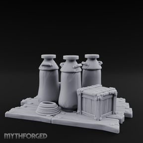 Corked Milk Bottle Collection Miniature for Dungeons and Dragons, Pathfinder or other TTRPGs