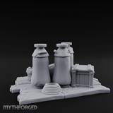 Corked Milk Bottle Collection Miniature for Dungeons and Dragons, Pathfinder or other TTRPGs