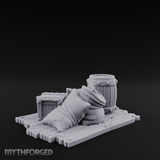 Burlap-Bound Merchant Supply Sacks Miniature for Dungeons and Dragons, Pathfinder or other TTRPGs