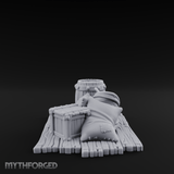Burlap-Bound Merchant Supply Sacks Miniature for Dungeons and Dragons, Pathfinder or other TTRPGs