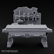 Tool-Hung Craftsman's Workbench Miniature for Dungeons and Dragons, Pathfinder or other TTRPGs