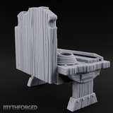 Tool-Hung Craftsman's Workbench Miniature for Dungeons and Dragons, Pathfinder or other TTRPGs