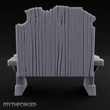 Tool-Hung Craftsman's Workbench Miniature for Dungeons and Dragons, Pathfinder or other TTRPGs