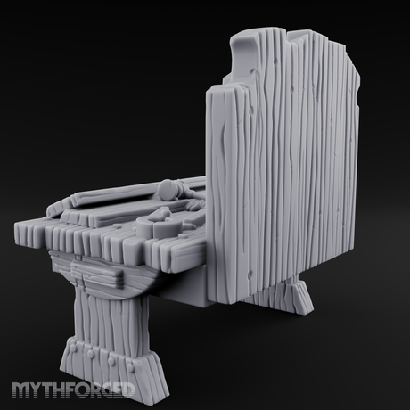 Tool-Hung Craftsman's Workbench Miniature for Dungeons and Dragons, Pathfinder or other TTRPGs