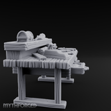 Supply-Laden Woodworker's Bench Miniature for Dungeons and Dragons, Pathfinder or other TTRPGs