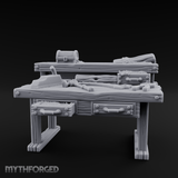 Supply-Laden Woodworker's Bench Miniature for Dungeons and Dragons, Pathfinder or other TTRPGs