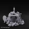Rubbish Filled Bathtub Miniature for Dungeons and Dragons, Pathfinder or other TTRPGs
