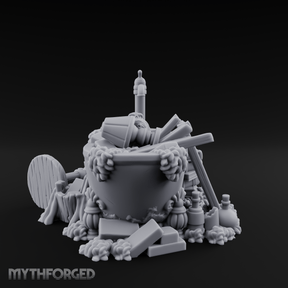 Rubbish Filled Bathtub Miniature for Dungeons and Dragons, Pathfinder or other TTRPGs