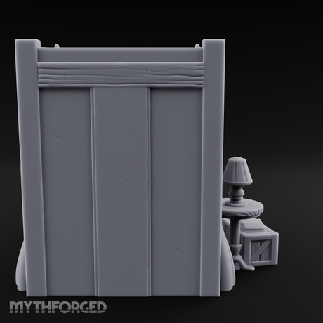 Canopy-Framed Cluttered Noble Bed Miniature for Dungeons and Dragons, Pathfinder or other TTRPGs