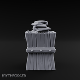 Folded-Linen Laundry Basket Miniature for Dungeons and Dragons, Pathfinder or other TTRPGs