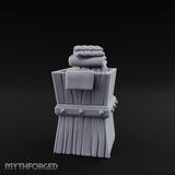 Folded-Linen Laundry Basket Miniature for Dungeons and Dragons, Pathfinder or other TTRPGs