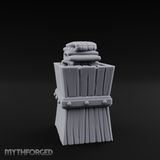 Folded-Linen Laundry Basket Miniature for Dungeons and Dragons, Pathfinder or other TTRPGs