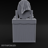 Linen-Stacked Bedroom Dresser Miniature for Dungeons and Dragons, Pathfinder or other TTRPGs