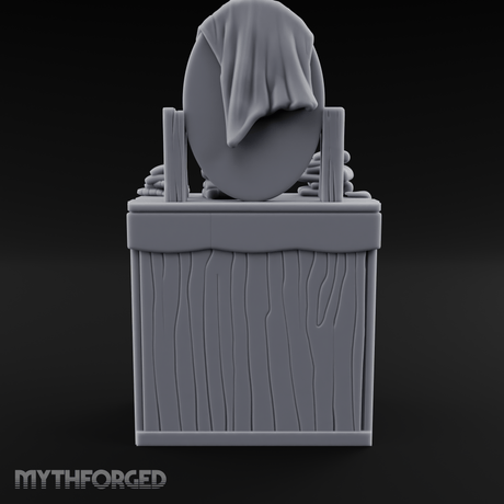 Linen-Stacked Bedroom Dresser Miniature for Dungeons and Dragons, Pathfinder or other TTRPGs