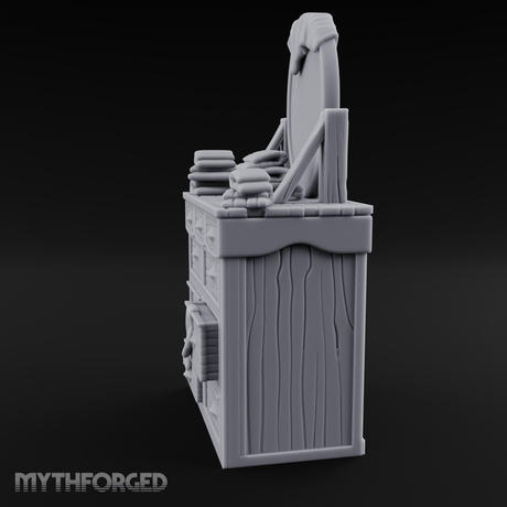 Linen-Stacked Bedroom Dresser Miniature for Dungeons and Dragons, Pathfinder or other TTRPGs