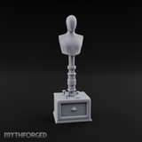 Blank-Faced Tailor's Mannequin Miniature for Dungeons and Dragons, Pathfinder or other TTRPGs