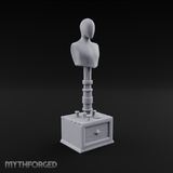 Blank-Faced Tailor's Mannequin Miniature for Dungeons and Dragons, Pathfinder or other TTRPGs