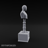 Blank-Faced Tailor's Mannequin Miniature for Dungeons and Dragons, Pathfinder or other TTRPGs