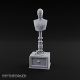 Blank-Faced Tailor's Mannequin Miniature for Dungeons and Dragons, Pathfinder or other TTRPGs