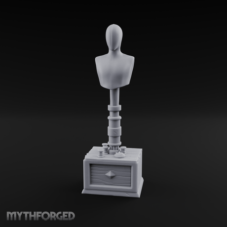 Blank-Faced Tailor's Mannequin Miniature for Dungeons and Dragons, Pathfinder or other TTRPGs
