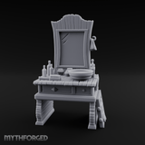 Mirror-Topped Vanity Dresser Miniature for Dungeons and Dragons, Pathfinder or other TTRPGs