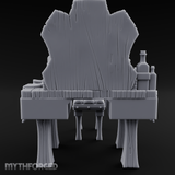Mirror-Backed Vanity Dresser Miniature for Dungeons and Dragons, Pathfinder or other TTRPGs