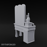 Pearl-Inlaid Vanity Dresser With Triple Mirror Miniature for Dungeons and Dragons, Pathfinder or other TTRPGs