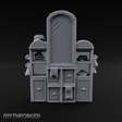 Mirror-Fronted Vanity Dresser Miniature for Dungeons and Dragons, Pathfinder or other TTRPGs