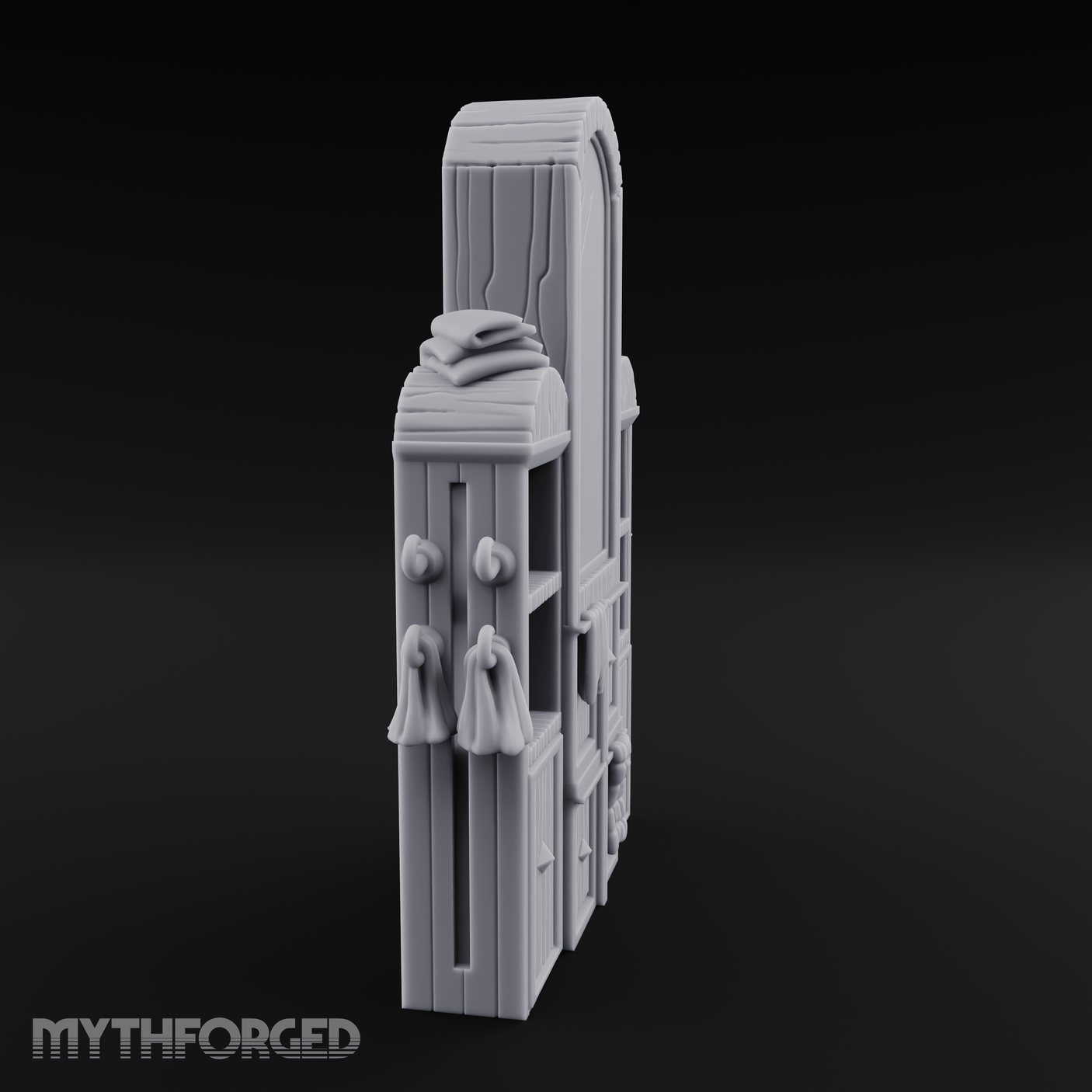Mirror-Fronted Vanity Dresser Miniature for Dungeons and Dragons, Pathfinder or other TTRPGs