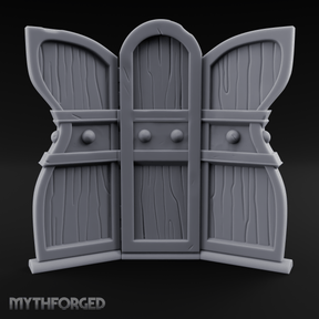 Arched-Panel Dressing Screen Miniature for Dungeons and Dragons, Pathfinder or other TTRPGs